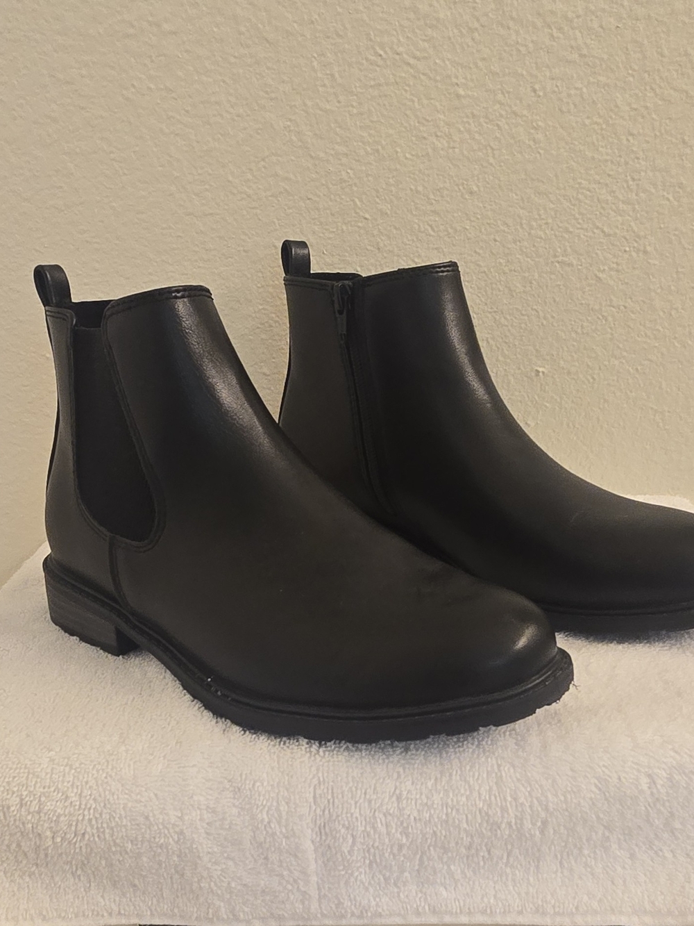 Sonoma Black Brantlee Chelsea Ankle Boots Zipper Round Toe Women's US 8.5M - Picture 2 of 10
